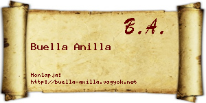 Buella Anilla névjegykártya